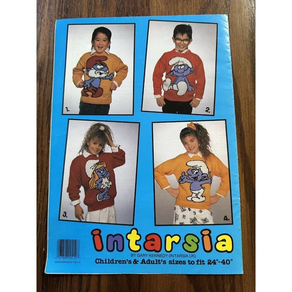 The Smurfs 4 Knitting Patterns By Gary Kennedy (Intarsia UK)‎